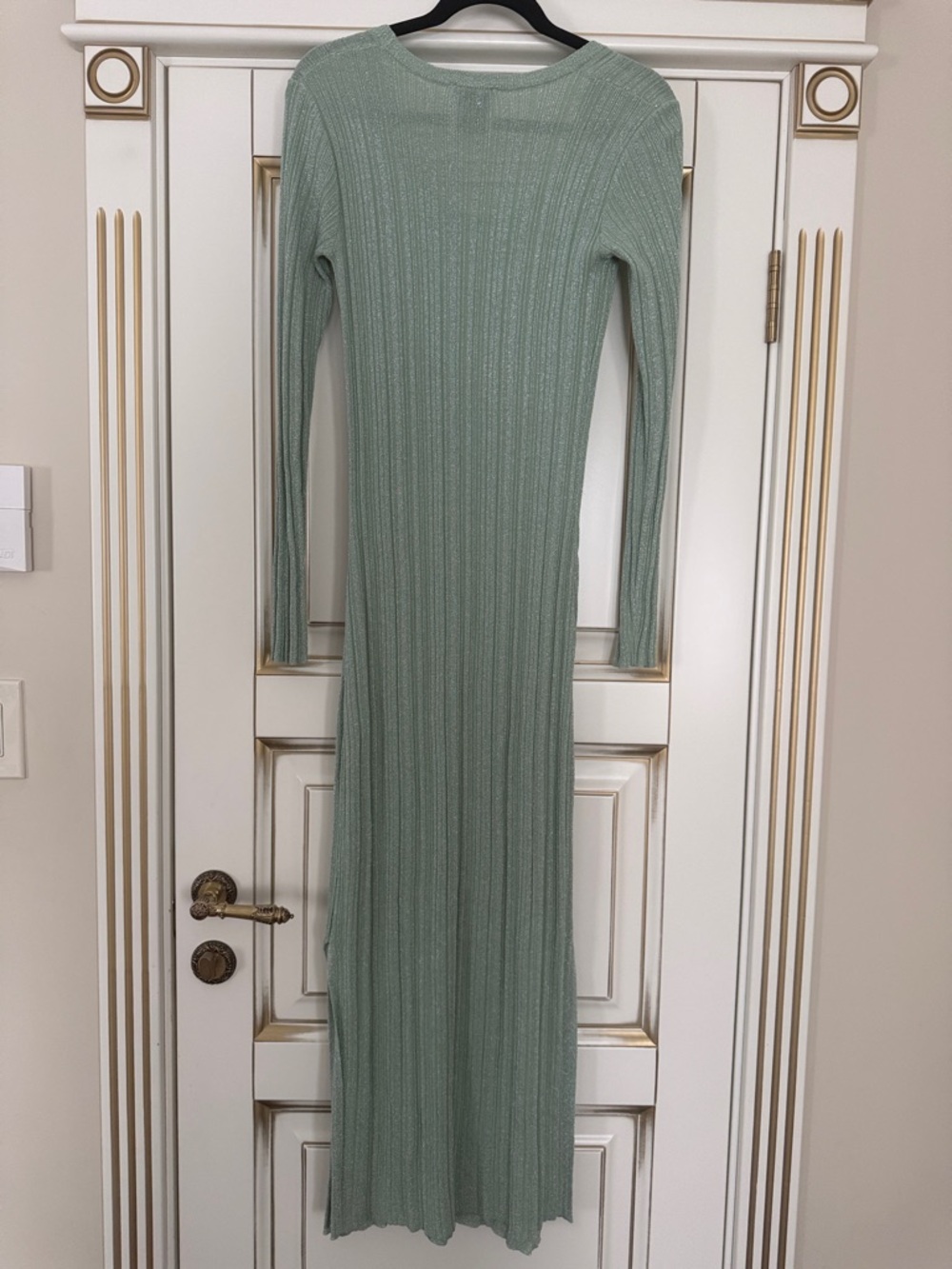 ZARA DRESS WITH METALLIC THREAD - Picture 4 of 10